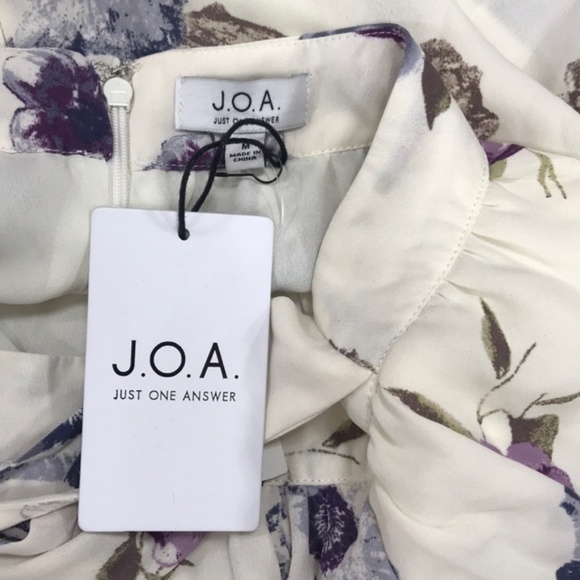 J.O.A. Wrap Skirt In Lavender Floral - Picture 7 of 7